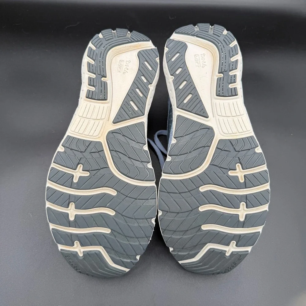 Brooks Glycerin 18 Womens 9.5 Wide Running Shoes Light Blue Grey 203171D073